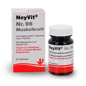 Image shows NeyVit Nr. 96 muscle strength PZN 18307414 Vitorgan Lions Pharmacy