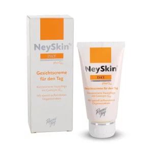 image shows Neyskin day cream. Vitorgan. Lions Pharmacy. PZN 07146416
