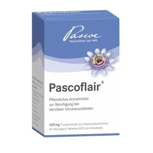 Image shows: Pascoflair 90 pcs. 4150142900655. Pascoe-pharmazeutische Preparate GmbH. Lions Pharmacy