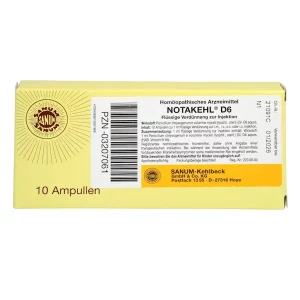 Boîte NOTAKEHL D6 Ampoules, 10X 1ml de SANUM-KEHLBECK-GmbH Co.-KG, PZN 03207061