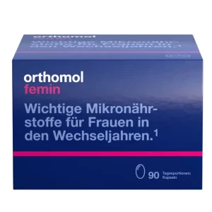 A Box Orthomol femin tables with PZN 03927298, manufacturer Orthomol presented by Lions Pharmacy
