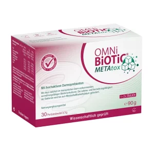 A box Omni-Biotic metatox, 30 pc, PZN-17458393 by Lions Pharmacy