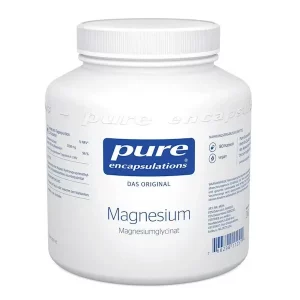 Packshot Capsula di magnesio glicinato di Pure encapsulations, presentata da Lions Pharmacy